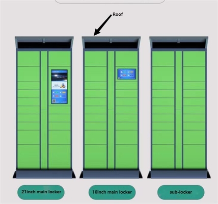 Cacifo elétrico esperto exterior de H1980mm com a tela 10inch e a porta diferente do tamanho