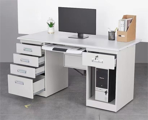 Mobiliário de escritório integrado de madeira da tabela W1200mm da mesa do computador do metal