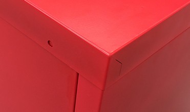 Armário de aço colorido do suporte da tevê do armário de armazenamento do metal da sala de visitas 0.6mm/0.7mm 4